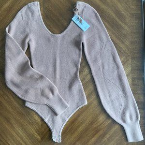 Abercrombie Scoopneck Knit Bodysuit XS